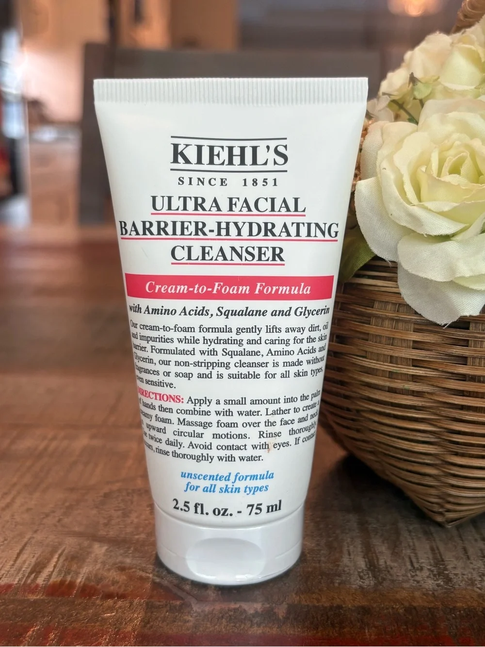 New KIEHLS Ultra Facial Barrier-Hydrating CLEANSER Cream-to-Foam!